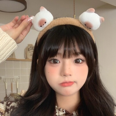 原创正版馒头猫pupu毛绒头箍春夏洗脸法卡化妆可爱秋冬游乐园拍照