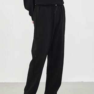 Liberty Kostume 秋季休闲裤青春纯色日常宽松斜纹卫裤男女