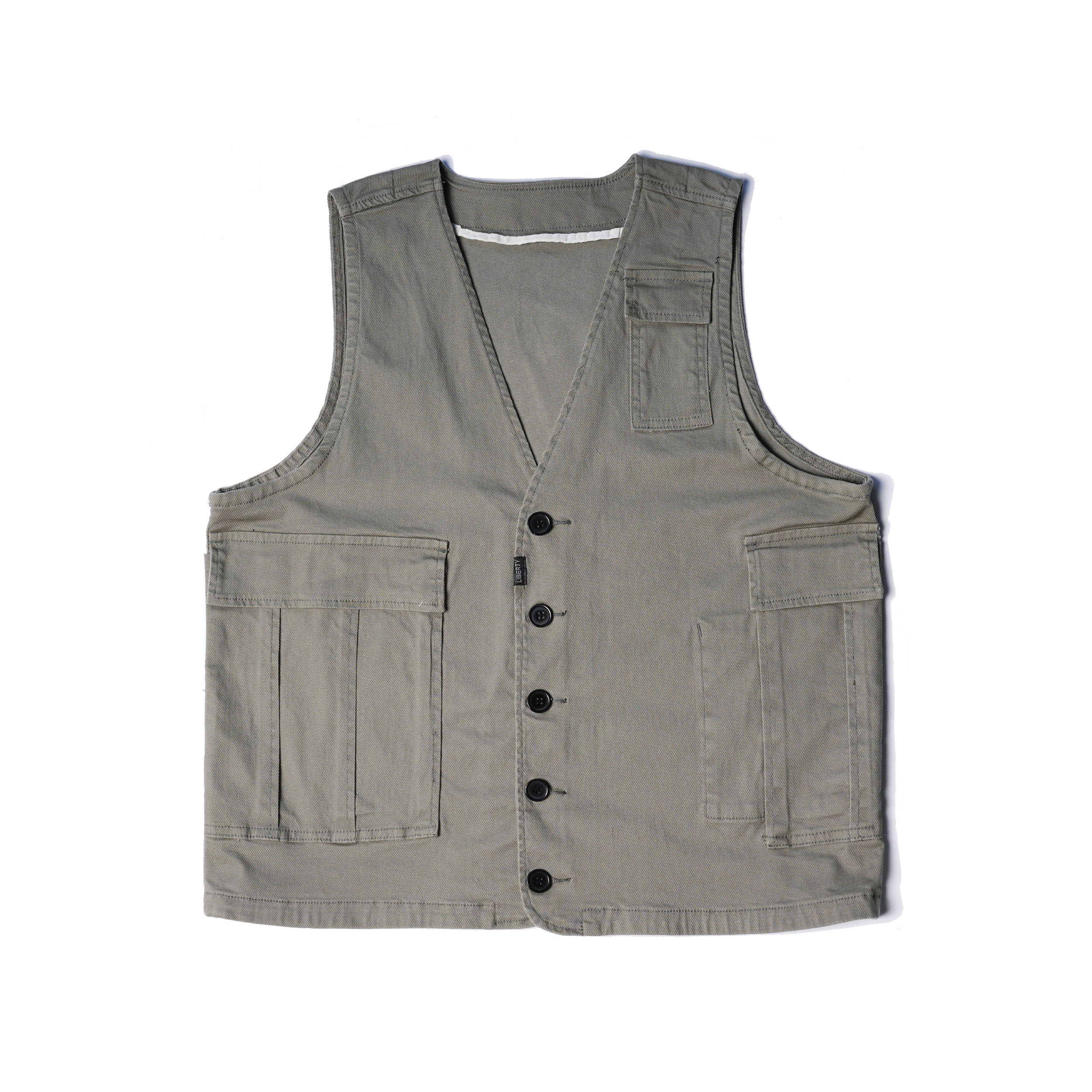 liberty kostume 无袖背心战术马甲国潮情侣日系坎肩复古马甲男