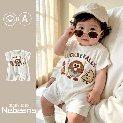 12夏季新品婴儿连身衣外出服潮款