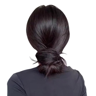 自绕式丸子头假发发束仿真发假发圈花苞头盘发发髻低扎蓬松假发包