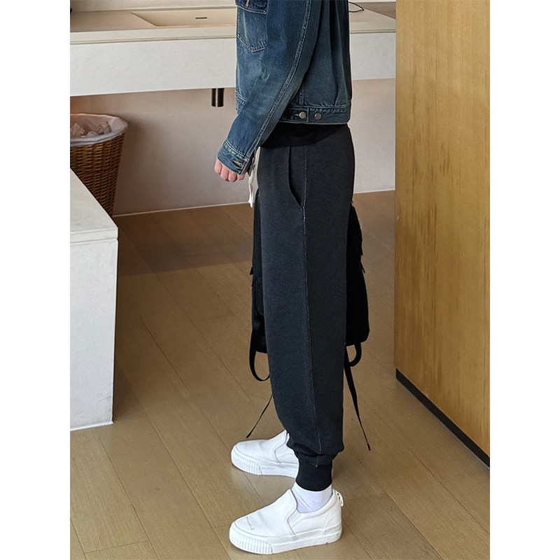 2025秋冬纯棉抽绳针织卫裤束脚卫裤 男女潮牌运动裤潮流休闲裤子,男装,卫裤,淘宝优惠券,粉丝福利购,淘宝优惠卷