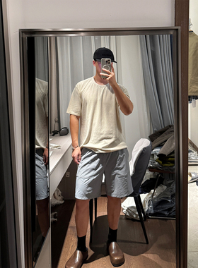 必入款推荐 Row风亲肤成衣水洗汉麻棉混纺短袖合身精致短袖T恤男