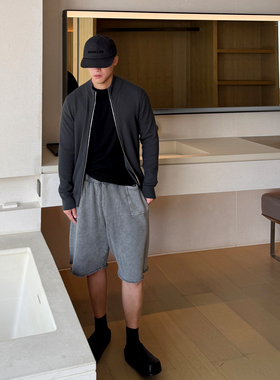 国王的礼物 亲肤13.5微米超细羊毛50支钻石羊毛半高领拉链开衫男