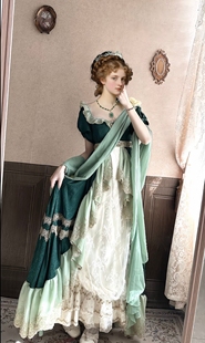 Lolita原创优雅帝政风连衣裙 密林星降定金
