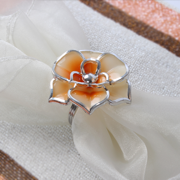 厂家直销UV电镀时尚餐巾扣餐巾环 婚庆宴席酒吧KTV口布环餐巾圈