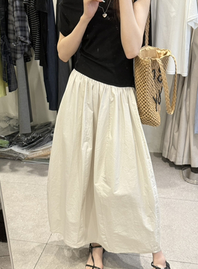 grapestone 葡萄籽-上新AndOnion韩女拼接简约款长裙连衣裙