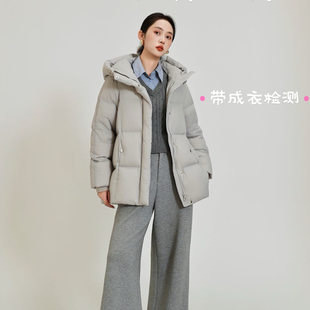 含90白鸭绒 友好新国标保暖羽绒服外套 D803 对胖mm非常 曼秀