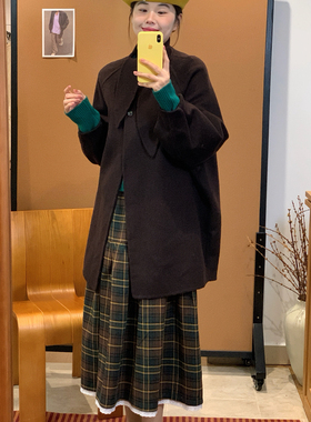 Vaoom-韩系女主氛围感打结领温柔风羊毛外套(含70绵羊毛)K1408