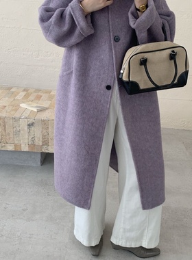 TOO家-冬新款温柔风长款外套羊毛外套（含100澳毛）250908226Y