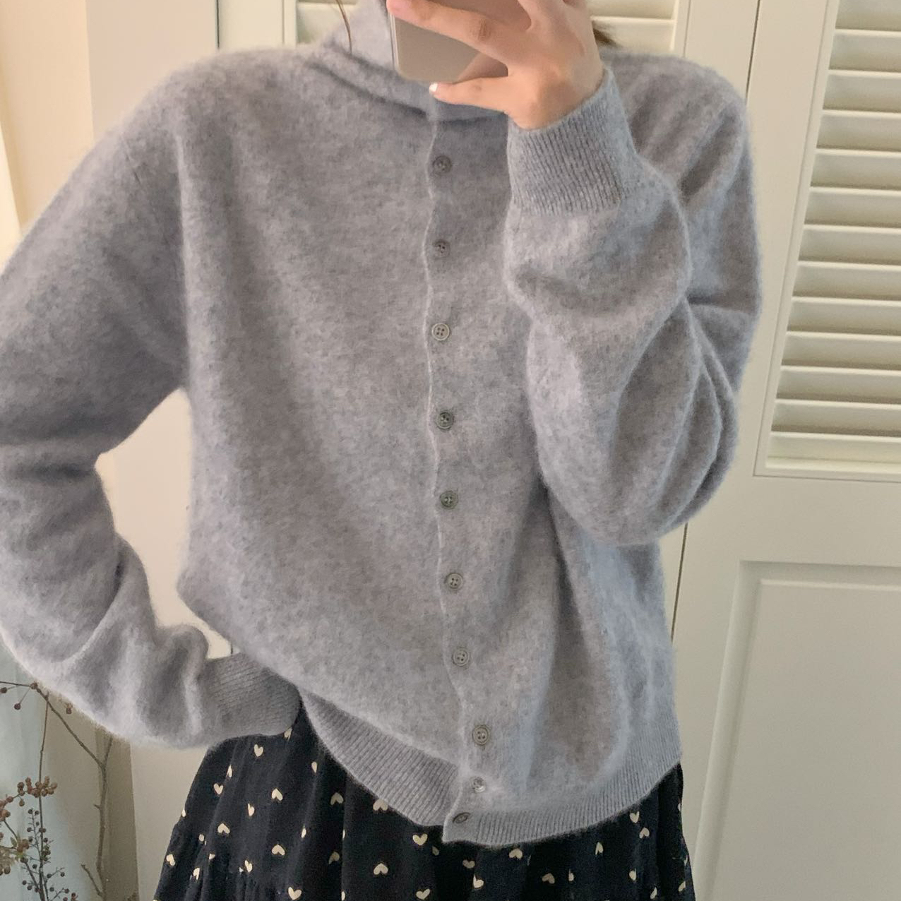 DaDan.大丹家-大牌毛茸茸高领毛衣针织开衫（含92.9绵羊毛）9231