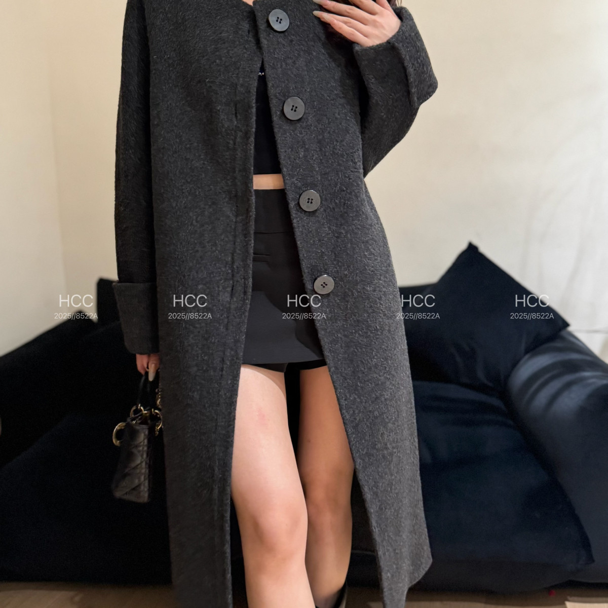 HCC-冬上新赫本风圆领宽松双面长款羊毛外套（含80羊毛）58-135,女装/女士精品,羽绒服,淘宝优惠券,粉丝福利购,淘宝优惠卷