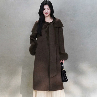 美美桑蕾-羊毛外套(含100羊毛)(韩系高级气质御姐)PNF113