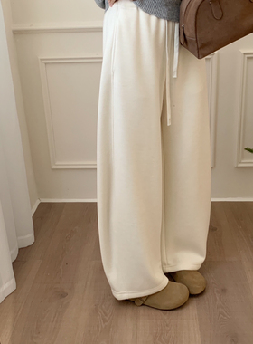 妮Bonnet-纤维羊毛抽绳裤弯刀裤休闲裤（含1.2绵羊毛）N153-K8911