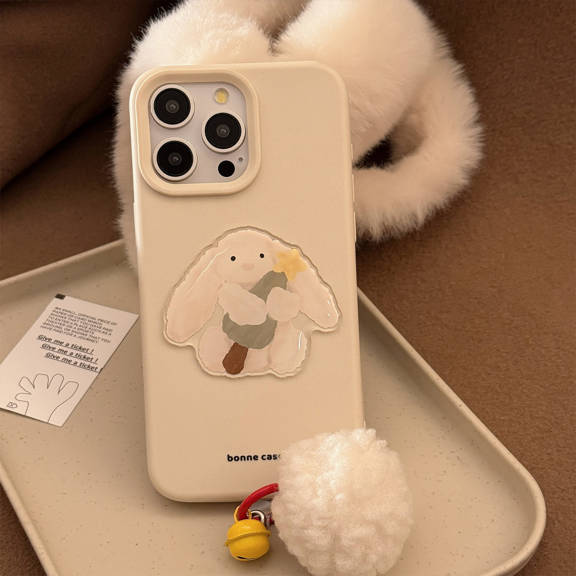 ins圣诞树兔子iphone16手机壳苹果15软13立体14pro max适用12代