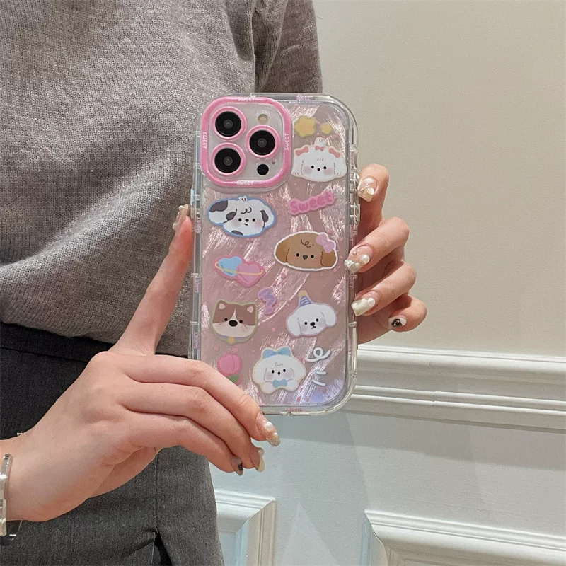 Apple, мультяшный совместимый чехол, чехол для телефона, iPhone 12/13, с цветами, iphone, 15promax