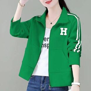 宽松显瘦开衫 小个子棒球服外套女短款 2023秋季 新款 休闲卫衣潮 时尚