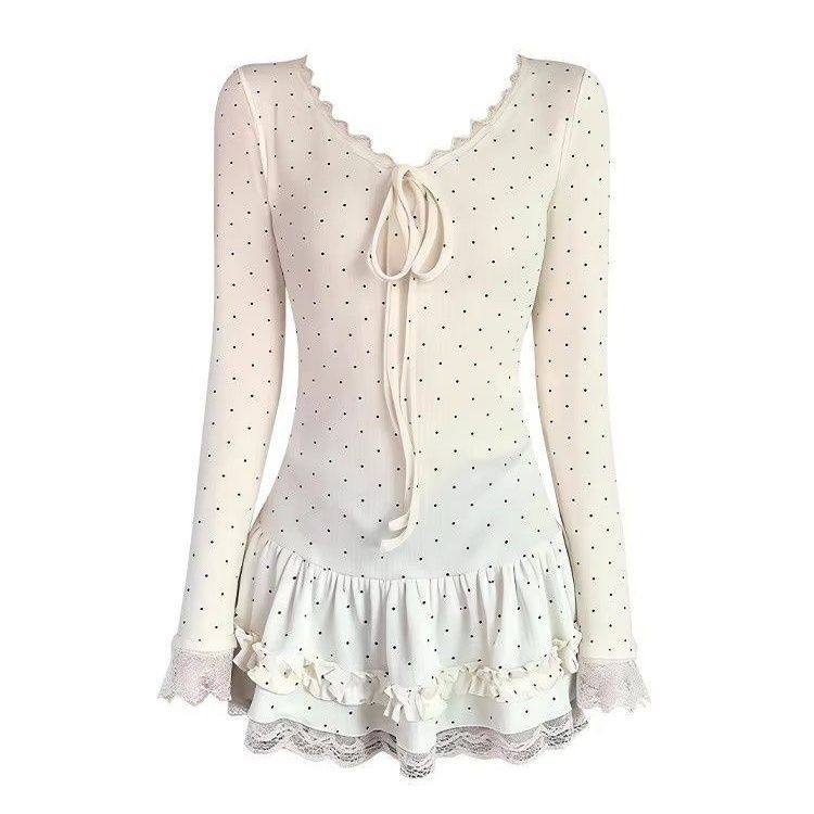 “暖冬泡芙”巨软糯!冬季新款设计感蝴蝶结木耳边裙摆内搭女上衣,女装/女士精品,T恤,淘宝优惠券,粉丝福利购,淘宝优惠卷