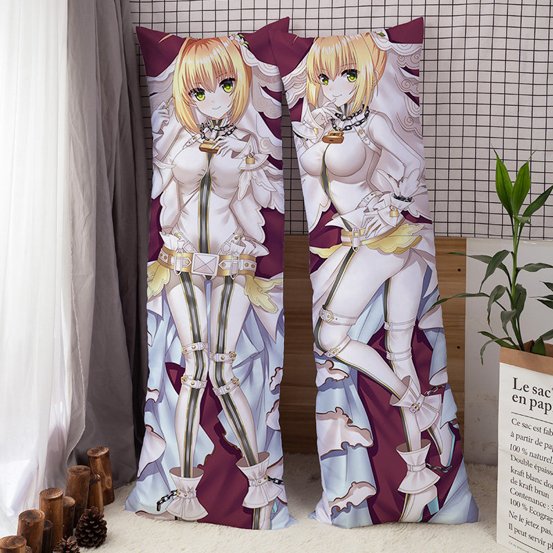 fate/extra ccc fgo saber 暴君 尼禄 花嫁 婚纱2wt动漫等身抱枕