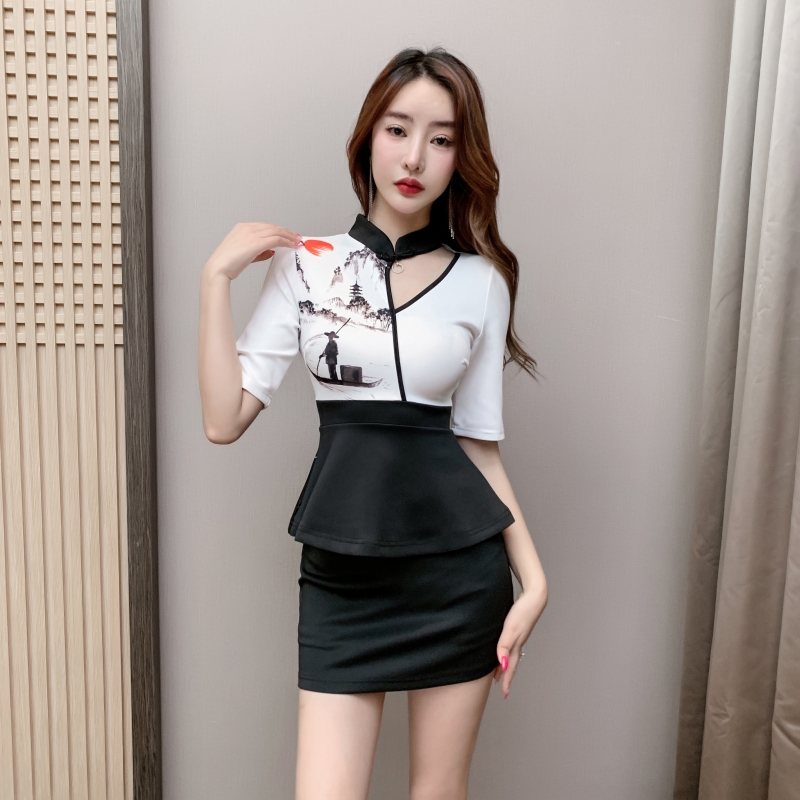 酒店制服三件套售楼部工装正装美容spa服足疗足浴桑拿技师工作服