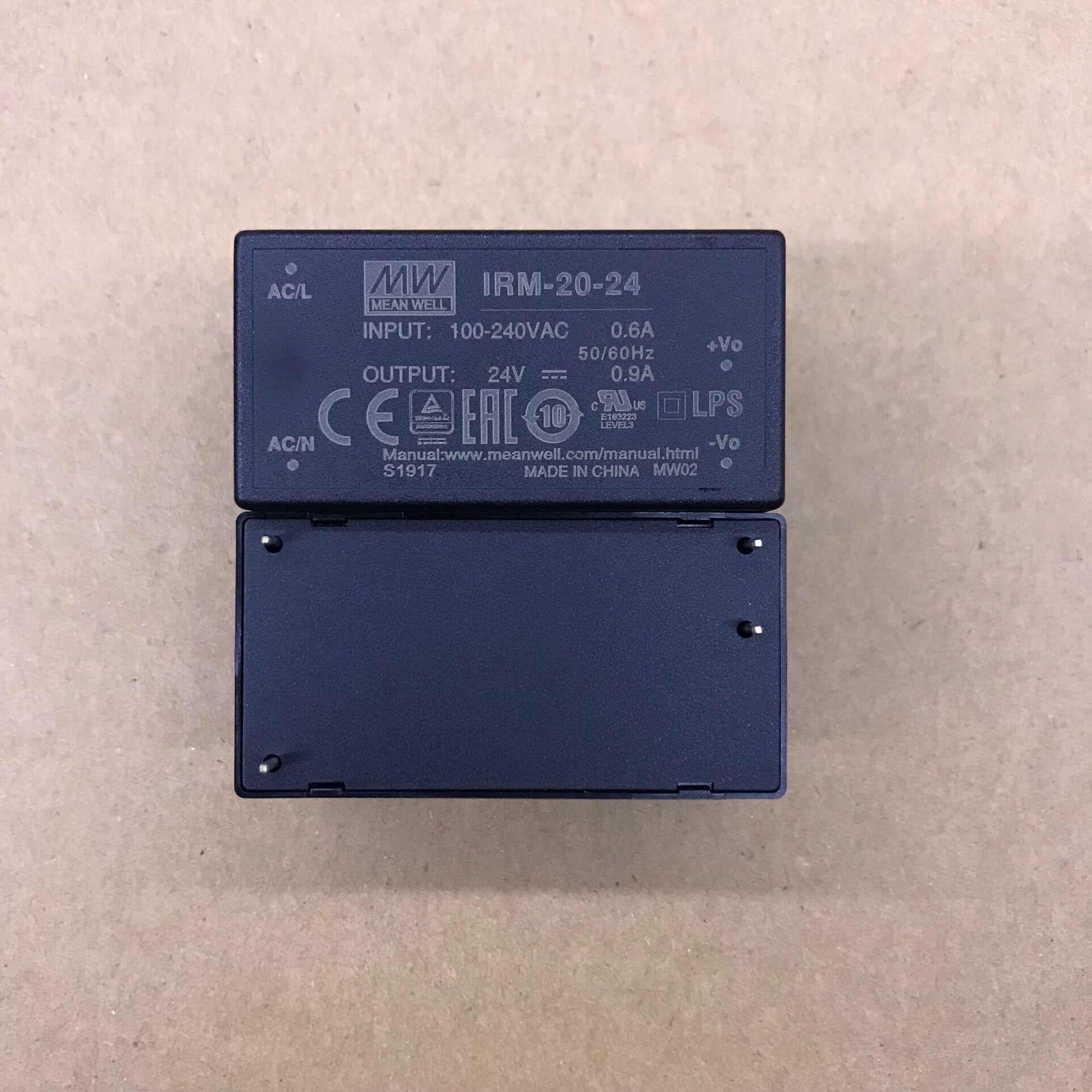 明纬IRM-20开关电源20W模块3.3V5V12V15V24V隔离电源AC转DC