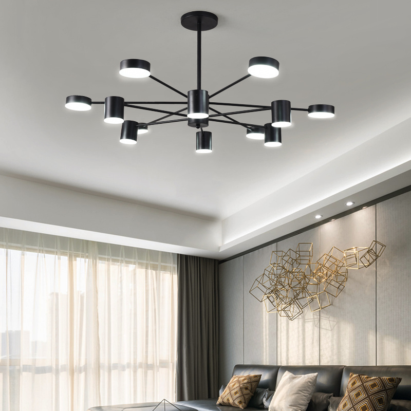 轻奢客厅led后现代风卧室分子灯