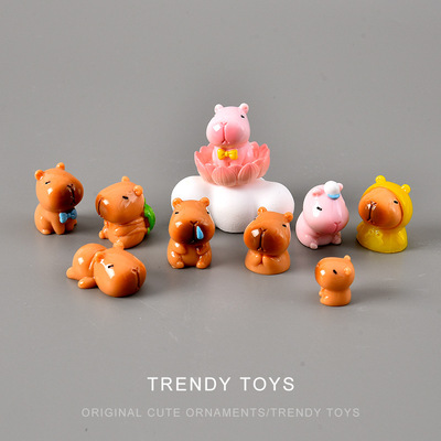 可爱水豚卡皮巴拉桌面摆件