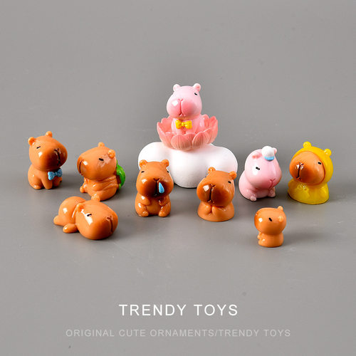 可爱水豚卡皮巴拉桌面摆件