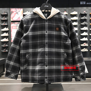 李宁男子运动棉服反伍2026春季新款宽松保暖连帽潮流棉服AFMW001