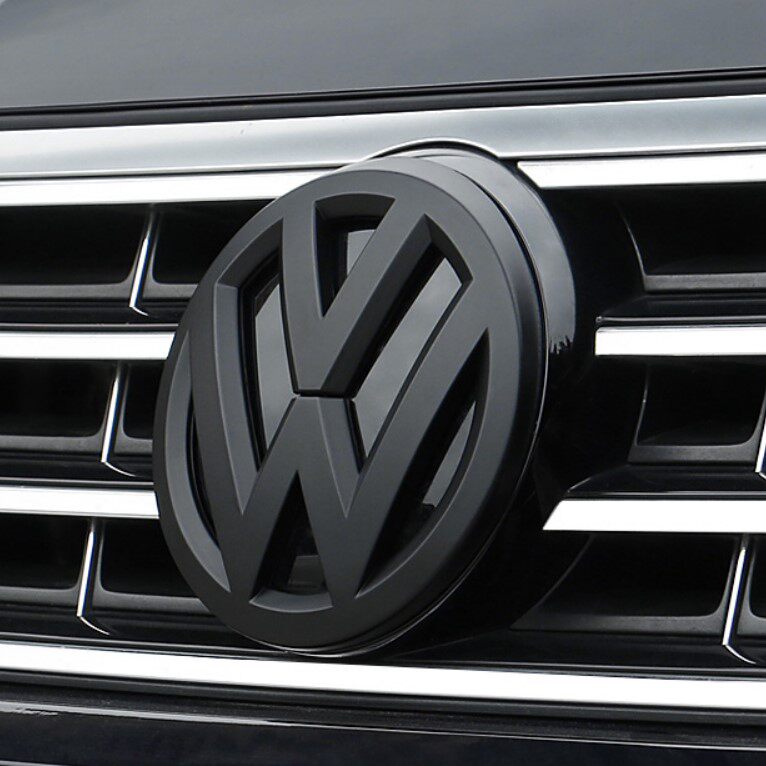 适用于11-21款大众帕萨特改装黑色车标贴探歌途岳蔚领朗行车标