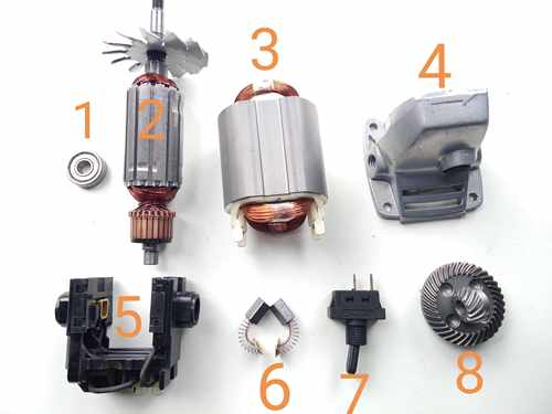 适配日立G10SB1角磨机转子 定子 日立100铝壳磨机配件轴承开关