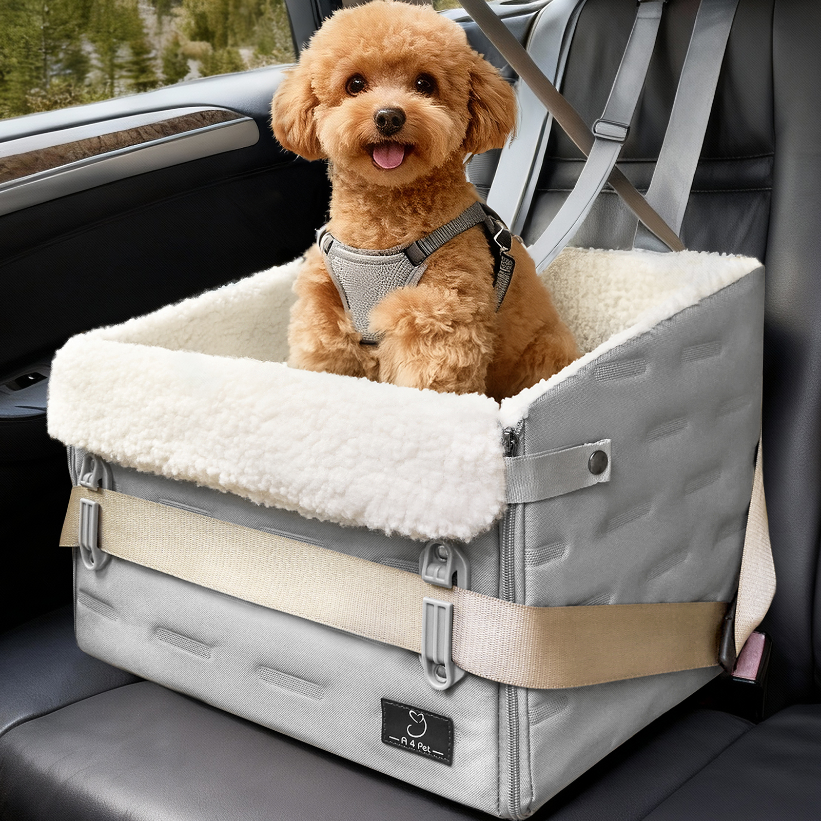 A4Pet宠物车载安全座椅车载窝狗狗汽车坐垫前座后排扶手箱宠物包