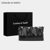 香港代购 褶皱腋下包包女秋冬2025新款 菱格链条单肩包高质感斜挎包