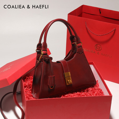 香港代购红色新娘结婚包女手提包