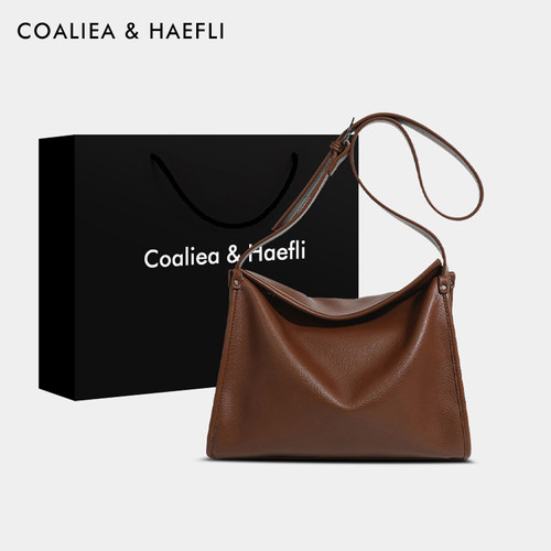 官网COALIEA&KAEFLI软皮斜挎包女