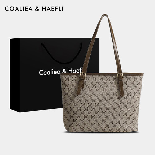 官网COALIEA&KAEFLI印花托特包女