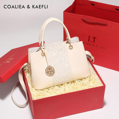 官网COALIEA&HAEFLI刺绣妈妈包女