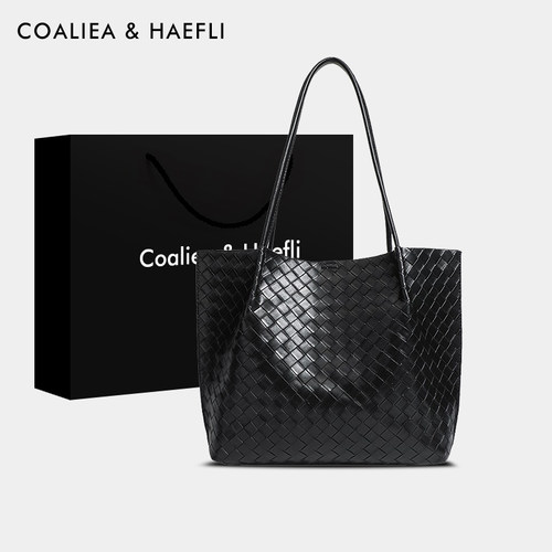官网COALIEA&KAEFLI编织托特包女