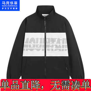 马克华菲男装新款男装外套外套男袖套口马潮休闲男士夹克
