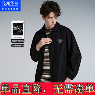 马克华菲男装新款男装商场夹克棒球棒套休闲工装夹外套马