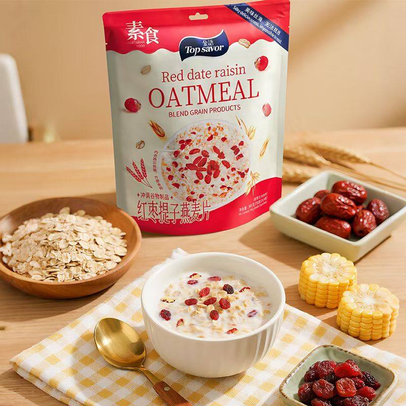 金语燕麦片生椰五谷红枣提子冲调谷物方便代餐速素食品345克袋装,咖啡/麦片/冲饮,多谷物麦片,淘宝优惠券,粉丝福利购,淘宝优惠卷
