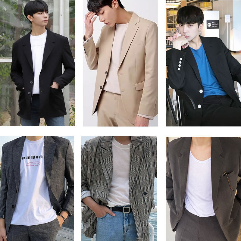 【断码清仓】春秋男士西装外套男痞帅上衣单件韩版潮休闲宽松