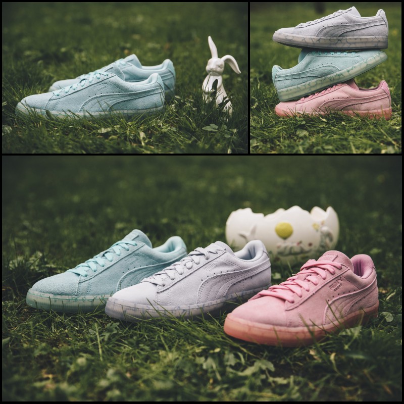 代購櫻花粉 Puma 彪馬男鞋女鞋Easter果凍水晶底潮流春夏低幫板鞋