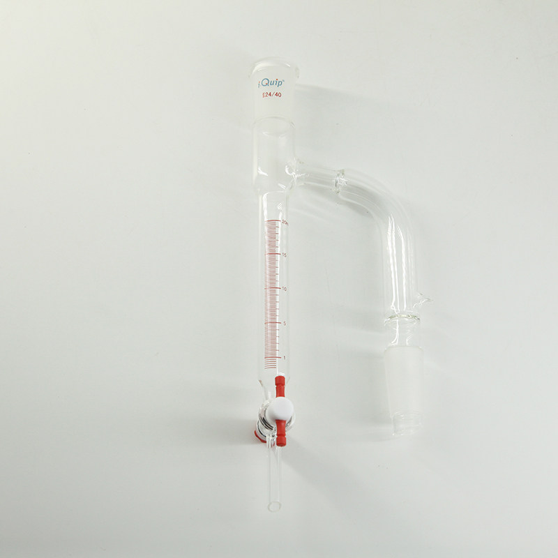 芯硅谷带夹层分水蒸馏接收管 d3877 高硼硅玻璃5ml-20ml