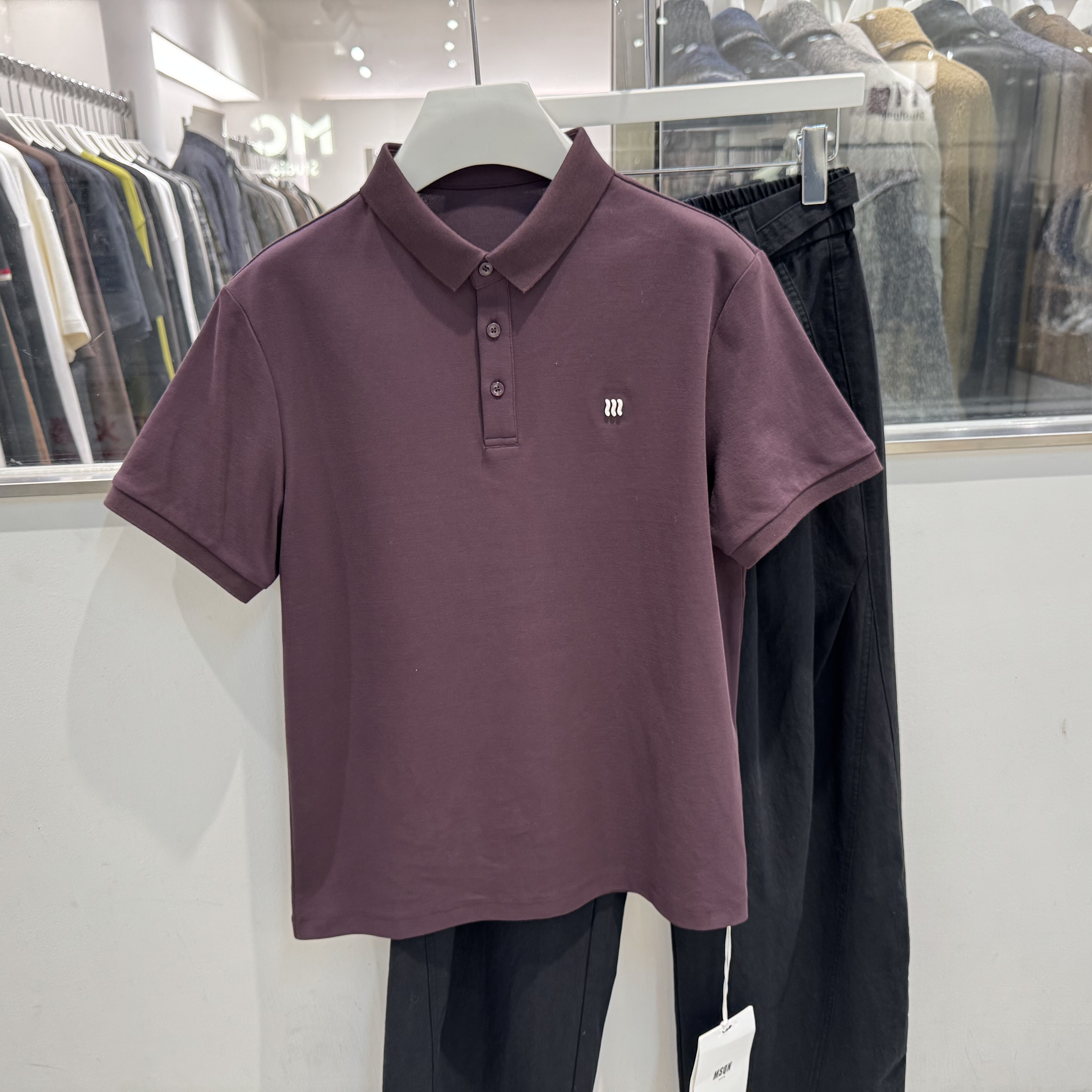 2026夏季新款透气速干短袖POLO衫男宽松休闲青年高级感翻领上衣潮