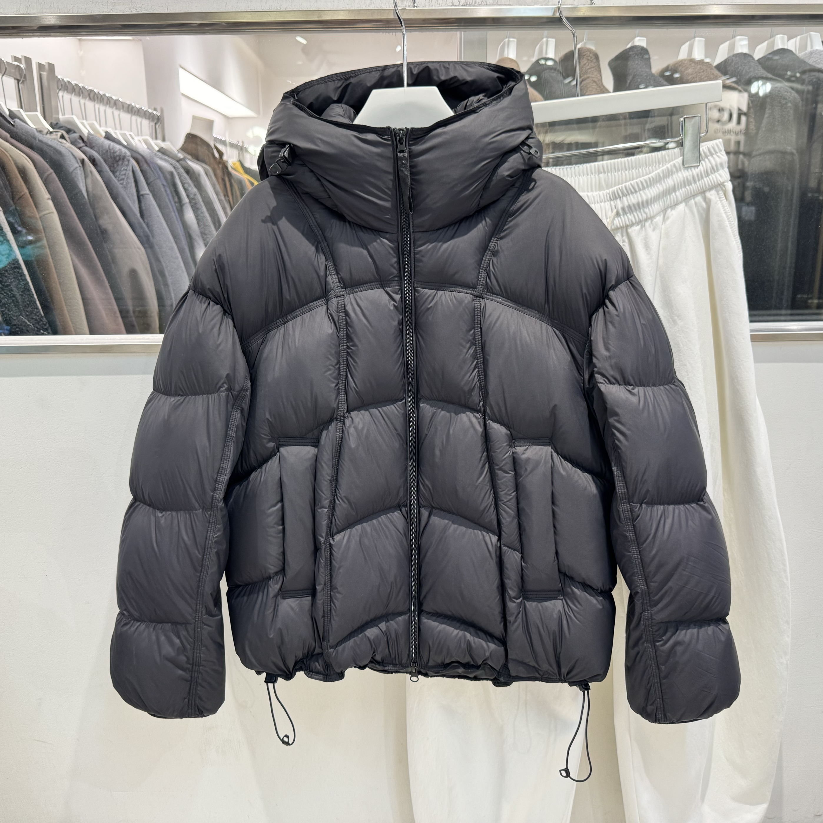 90绒子白鸭绒无胆直充加厚连帽羽绒服男冬季短款保暖面包服外套潮