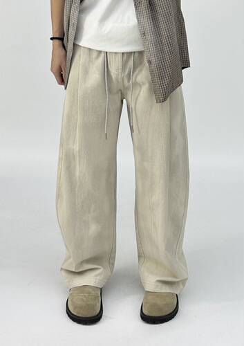 2026春季新款美式复古弯刀休闲裤男痞帅潮牌设计感宽松直筒阔腿裤