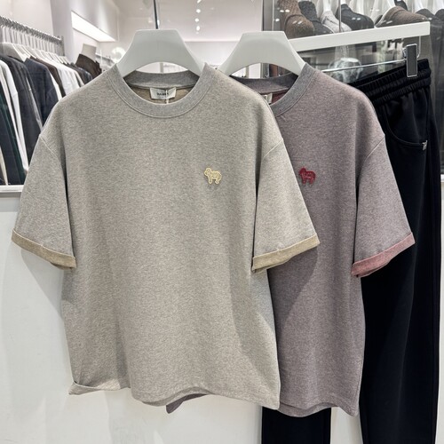 2026夏季小马复古刺绣休闲短袖T恤男潮牌设计感宽松圆领半袖打底