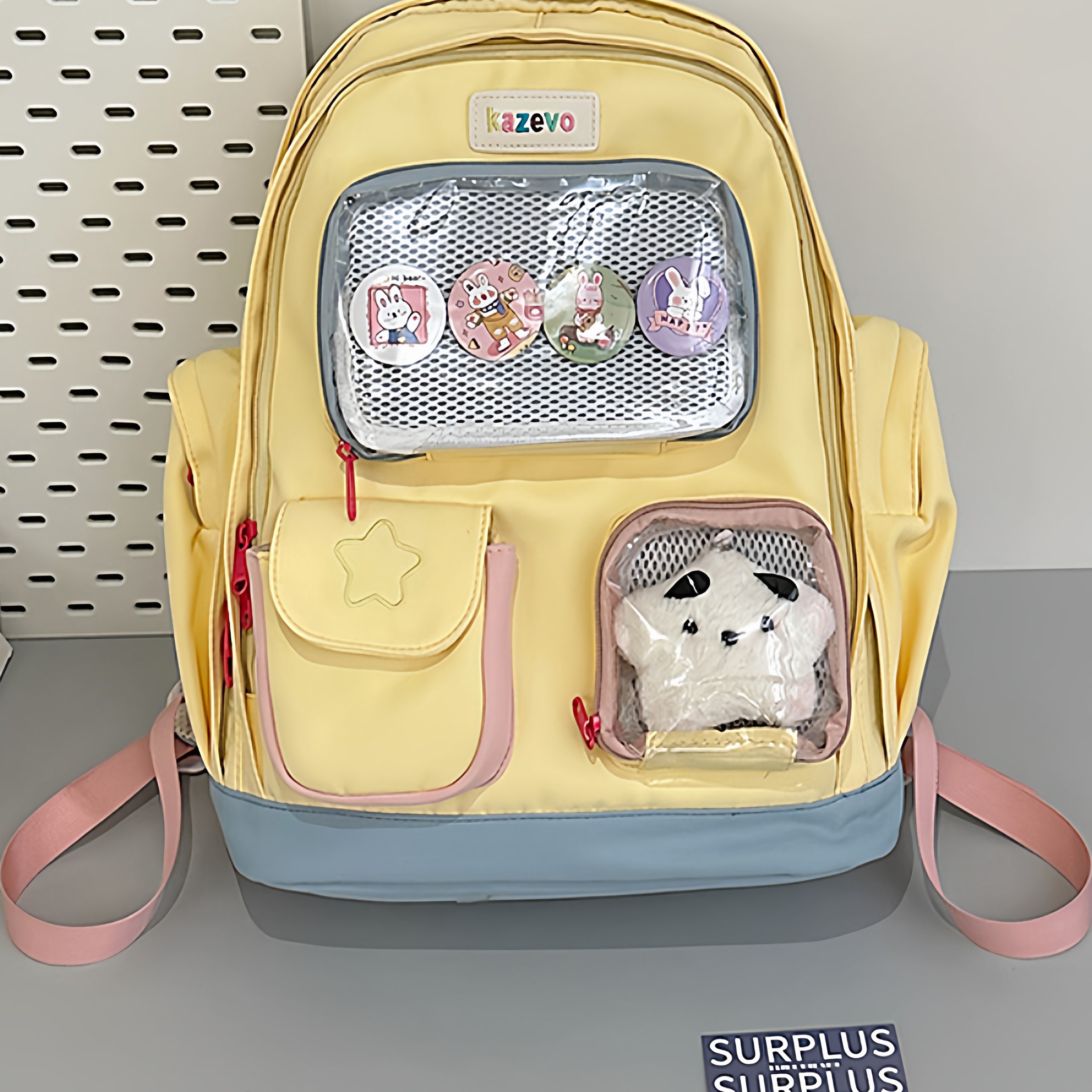 新款透明痛包简约中学生背包韩版休闲大容量日系ins小清新双肩包