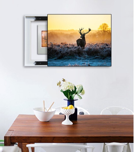 空开弱电箱装饰遮挡画简约现代滑动隐形电源箱强电箱推拉中式盖板